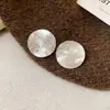 Brincos Argola Redondos Agulha de Prata Brilhantes, Estilo Minimalista, Simples e Modernos, Versáteis para o Dia a Dia, Luxo Leve, Brincos de Alta Qualidade