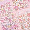 Stickers de cuenta de mano bronceados de Melody autorizados genuinos, dibujos animados para niños, PVC plano, tarjeta goo, póster de taza, stickers decorativos DIY