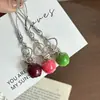 Colgante de Manzana Estrella 3D Lindo y Realista Cadena para Teléfono Llavero Decoración para Bolsos, Fundas de Auriculares y Llaveros de Dcd