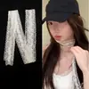 Bufanda Estrecha de Malla de Encaje Blanco Bordada con Flores Accesorios Ins de Corea del Sur Collar Delgado Versátil para Mujeres en Verano