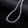 Cuentas Sueltas de Cristal de Bambú de Color Láser Iridiscente Accesorios para Pulseras DIY Colgante para Collar Cuentas de Oración Cuentas Espaciadoras Accesorios
