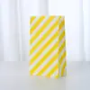 Color Spot Sarga Color Caramelo Papel Kraft Bolsillo Plano Bocadillos Fruta Vertical Horneado Pastel Pasador Empaque Bolsa de Papel