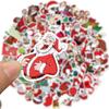 50 nuevas pegatinas de graffiti de Papá Noel para decoración navideña, para maletas, cuadernos, impermeables