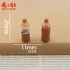 Nova série de garrafas de bebida simuladas, acessórios de resina com cola de creme DIY feitos à mão, pingentes, enfeites para pendurar e peças decorativas