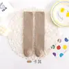 26 calcetines para niños para primavera y otoño, calcetines de tubo largo versátiles estilo coreano para niñas, calcetines de tubo recto de doble aguja apilados, Dopamina