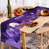 Camino de Mesa de Halloween Transfronterizo, Banner de Mantel Creativo de Alta Gama, Arreglo de Decoración para Fiesta de Navidad y Festividades, Personalización de Banderas