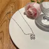 Nuevo collar de ópalo con mariposa 2023 diseño de nicho femenino cadena para la clavícula de lujo ligero Accesorios de moda Venta al por mayor