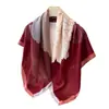 Novo Lenço Quadrado Grande Estilo Chinês com Peônias em Seda Sintética e Padrão Estampado, Xale para o Trabalho, Lenço de Pescoço, Lenço Feminino com Padrão Espinha de Peixe, Lenço de Cabeça