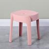 Taburete de plástico grueso para el hogar, taburete de comedor sólido para adultos, apilable, con almacenamiento, nórdico, sencillo, ligero, de lujo, taburete de molino de viento, taburete alto