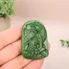 Venta al por mayor de fábrica imitación jade Hetian colgante zodiaco Tigre material de Mongolia Exterior verde espinaca Tigre Tigre Shengwei colgante collar de jade