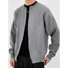 Cárdigan de punto para hombre, nueva colección otoño/invierno 2026, suéter de alta gama con cuello de béisbol