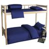 Juego de Cama de Tres Piezas para Dormitorio, Funda de Edredón de Algodón Puro, Sábana Ajustable, Ropa de Cama Azul, Estilo de Sábana Ajustable Azul Llama