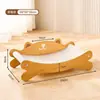 Tabla Rascadora para Gatos de Sisal, Nido Rascador para Garras de Gato, Nido para Gatos Resistente al Desgaste y que no Suelta Pelo, Sofá para Gatos, Juguete Todo en Uno para Afilar Garras, Tapete Resistente a los Arañazos, Sillón Reclinable