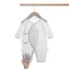 Mameluco de Una Pieza Mariposa para Recién Nacidos, Estilo Delgado de Verano Sin Capucha, Ropa para Aire Acondicionado, Mameluco con Estampado Floral, Traje de Gateo con Doble Capa Protectora para la Barriga