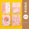 Cuaderno Espiral Lindo Cuaderno Pequeño Cubierta de Tarjeta Capibara Cuaderno de Bolsillo Cuaderno Rayado Mini Portátil Conveniente Bloc de Notas