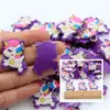 Pendantes Mixtos Grandes de Dibujos Animados al por Mayor Decoración de Colgantes Navideños de Pegamento Suave de PVC Accesorios de Bandas de Telar Bandas de Goma Arcoíris