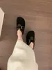 Zapatos Birkenstock retro de nicho, feos pero lindos, para mujer, con forro de felpa, adecuados para usar al aire libre, con cierre de velcro y aumento interno de altura, zapatos peludos estilo Mary Jane para usar al aire libre
