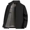 Colección Otoño 2026: Chaqueta de Hombre con Cuello Alto, Adecuada para Padres de Mediana Edad, Casual de Negocios, Ropa Exterior Fácil de Mantener para Profesionales Administrativos
