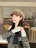 2026 Nuevo Sombrero Octagonal de Cuadros Retro Japonés para Mujer, Gorra de Boina Estilo Británico de Primavera, Sombrero de Pintor Elegante para el Sol, Moderno