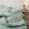 Muji Mesmo Estilo Classe A Algodão Tricotado Duvet 100% Algodão Capa de Edredom Peça Única Malha de Algodão Capa de Edredom Simples Japonesa Algodão Puro Capa de Edredom 1