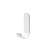 Gancho de acero inoxidable tipo J 304 cocina baño fuerte sin perforación parte trasera de la puerta gancho de acero inoxidable L gancho adhesivo