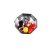 Caja desechable octagonal para conservar la frescura sin tapa de PET para cortar verduras fresas bandeja para frutas caja de empaque fresco para supermercado