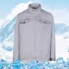 Ventilador de Resfriamento de Verão Roupas Jaqueta de Manga Comprida Camuflagem de Resfriamento Roupas com Ar Condicionado Proteção do Trabalho de Soldagem ao Ar Livre Prevenção de Insolação Roupa de Trabalho