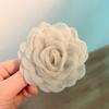 Nuevo pasador de flor de organza de primavera tocado de rosa de malla de gasa flor moda impresionante pinza lateral pinza de pico de pato para mujer
