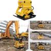 Excavadora vibratoria hidráulica apisonadora excavadora máquina apisonadora plana cuchara de excavadora equipo de soporte del extremo delantero de la varilla