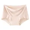 Roupa íntima feminina de algodão de fibra longa de Xinjiang, 100% algodão 7A antibacteriana, entrepernas estendido, alta elasticidade, confortável, respirável, cueca boxer
