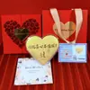 Corazón de Perlas de Agua Moneda de Oro 999 520 Día de San Valentín Te Amo Moneda Grande Regalo Regalo Dedicado de Amor