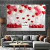Tela de Fondo Transfronteriza Nueva para el Día de San Valentín 2026 para Decoración de Citas de Parejas, Tela Colgante para Habitación y Arreglo Exterior, Tela Colgante para Banner