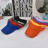 Gorra tipo visor con protección solar con impresión de logo personalizado para equipos, Gorra publicitaria, Agencia de viajes, Gorra para viajes y deportes