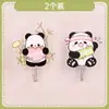 Gancho de Panda Lindo para Sala de Estar y Dormitorio Adhesivo de Pared Sin Costuras Montado en Pared Doméstico Sin Taladro Fuerte Capacidad de Carga Gancho Adhesivo