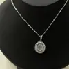 Colar Leve de Luxo Oval com Diamantes Inteiros em Formato de Ovo para Mulheres, Corrente de Clavícula de Luxo Leve Estilo Francês de Nicho High-End, Corrente de Pescoço da Moda Retro Tendência