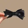 Pinza de plátano con lazo estilo coreano, pinza vertical, pinza de garra para coleta alta, tamaño grande para cabello grueso, pasador para mujer, pinza para la parte posterior de la cabeza, accesorio para el cabello