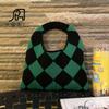 2022 Amazon Comercio Exterior Transfronterizo Bolso de Mano Tejido a Crochet para Mujer Bolso de Mano Bolso de Punto para Mujer Estilo Mori Bolso para Mujer Estilo Mori