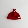 Chapéu de bebê coreano Qiunan, novo modelo de moda outono e inverno, touca para fontanela de recém-nascido, gorro infantil