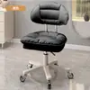Silla de Bar Moderna Simple Taburete de Recepción Taburete de Belleza Taburete con Ruedas al por Mayor Silla con Respaldo Elevable Silla de Manicura