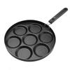 Productos Nuevos Transfronterizos Sartén para Freír Huevos de Cuatro Agujeros Piedra Maifan Antiadherente Fondo Plano Sartén para Desayuno Mini Sartén Artefacto de Cocina Utensilios de Cocina