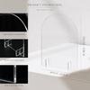 Sinal de Recepção para Festa de Casamento em Acrílico Transparente em Forma de U Estilo Francês Decoração de Mesa Arco com Suporte