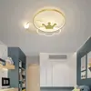 Lámpara Creativa para Habitación Infantil Niña Niño Corona Lámpara de Techo para Dormitorio Moda Escandinava Habitación Lámpara de Techo LED de Dibujos Animados