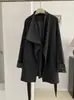 KEKEZOON Estilo Coreano Senso de Design Comprimento Médio Bloco de Cores Gola Alta Jaqueta Corta-Vento Outono Nova Chegada Casaco Feminino 9078