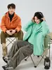 Chaqueta con capucha tres en uno para mujer para otoño e invierno con forro polar, traje de dos piezas para hombre para montañismo al aire libre a prueba de tres elementos para parejas