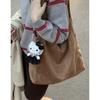 Bolso Tote de Estilo Flojo Retro de Gran Capacidad para Mujer 2024 Nuevo Otoño e Invierno Bolso de Hombro a la Moda Combinable Bolso Sobaco