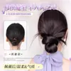 Peruca Coque com Presilha de Garra para Mulheres, Estilo Preguiçoso Coque Duplo de Rabo de Cavalo Acessório de Cabelo, Anel de Cabelo Realista