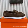 Zapatos Mocasines Nuevos de Gama Alta Marca H Transfronterizos Piel Genuina Casual Versátil para Hombre Slip-On Zapatos Perezosos Zapatos Deportivos para Mujer Zapatos de Pareja