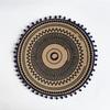 Tapete redondo grande de juta com isolamento térmico para serigrafia de alta venda, estilo boêmio, jogo americano estampado, adereços para fotos