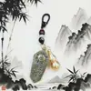 Llavero Estilo Chino Colgante Pequeño Placa Bagua Accesorios Metálicos Aleación Colgante de Alta Gama Regalo Étnico Fabricante Mayorista