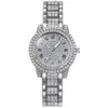 Popular reloj de mujer para comercio exterior con incrustaciones de diamantes, venta directa del fabricante, reloj de mujer transfronterizo con números romanos